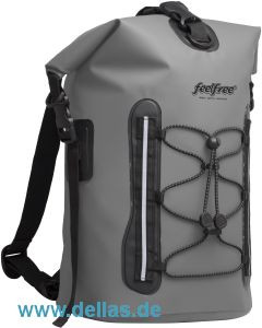 feelfree®GEAR wasserdichter Rucksack GO PACK Grau