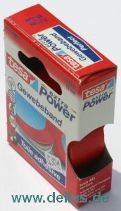 Tesa Gewebeband Rot / 19 mm