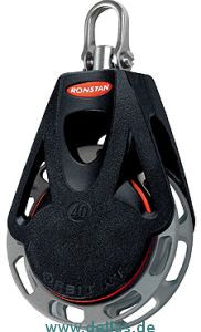 Orbit Auto Ratchet Block 40 mm, 1 Scheibe, mit Wirbel