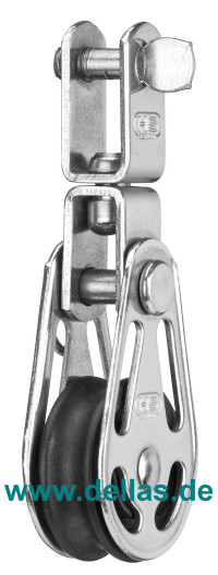 Block, 1 Rolle mit Wirbel