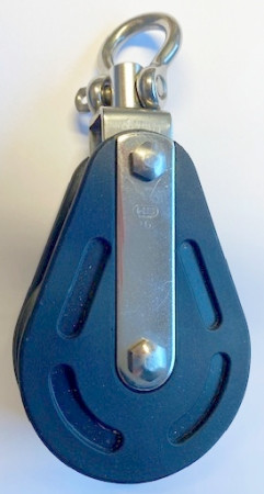 Block 16 mm Gleitlager 1 Rolle mit Wirbel von Sprenger, nur 1 x lieferbar