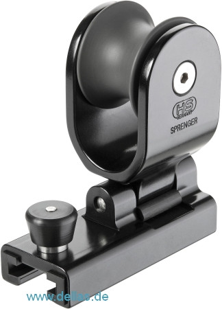 SPRENGER Genuaschlitten für 32 mm T-Profil-Schiene Schwarz