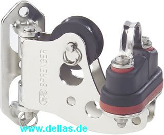 Beweglicher Mastblock mit Schotklemme