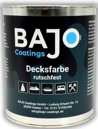 Bajo (ehemals Wohlert) Decksfarbe -Rutschfest- 750 ml Weiß