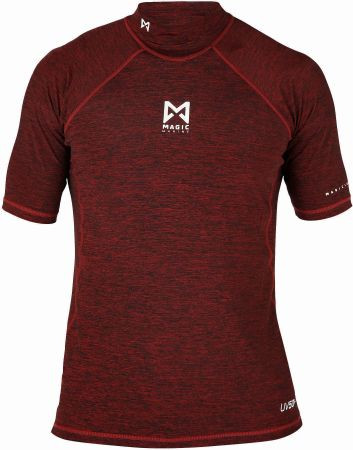 Magic Marine Cube Rash Shirt kurzärmlig Rot
