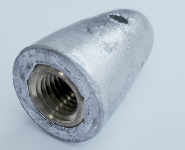 Wellenanode aus Zink für Volvo mit Zollgewinde