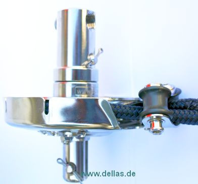 Bartels Fockroller Endlos mit Gewindeanschluss für Montage unter Deck