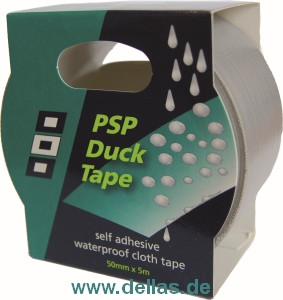 Wasserfestes Tape / Ducktape 50 mm breit Silber / 5 m