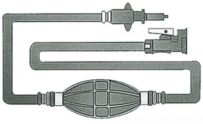 Treibstoffschlauch mit Pumpball für Mercury/Mercruiser mit 2 Anschlüssen Treibstoffschlauch mit Pumpball für Mercury/Mercruiser mit 2 Anschlüssen