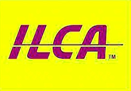 Klassenflagge ILCA Gelb mit rotem Druck