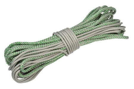 Spi Schot einseitig verjüngt Grün / 20 m/6 mm Ø