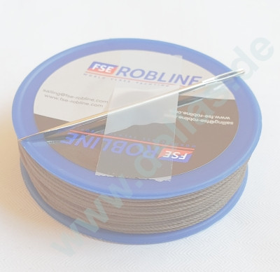 FSE Mini-Spulen gewachstes Takelgarn und Nadel Braun