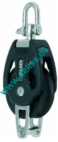 Seldén Gleitlagerblock PBB70 Einscheibig mit Wirbel und Hundsfott