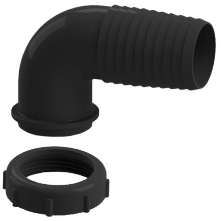 Nuova Rade Wassertankanschluss 90° 1 1/2'' mit Überwurfmutter für Schlauchanschluss D=12mm