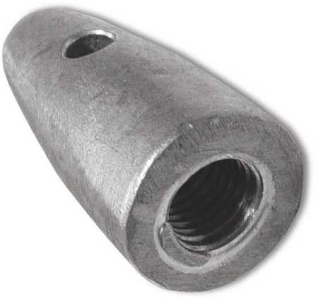 Zink-Wellenanode konisch