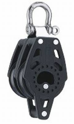 Carbo Air-Block 40mm, Doppelblock fix mit Hundsfott