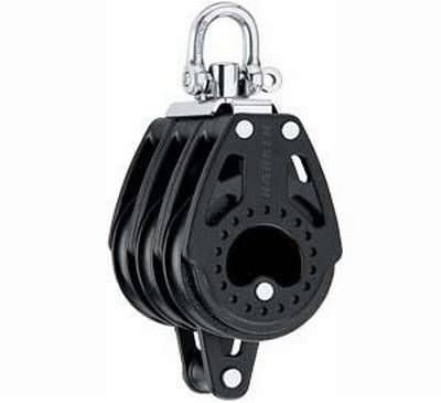 Carbo Block, Dreifachblock mit Wirbel und Hundsfott