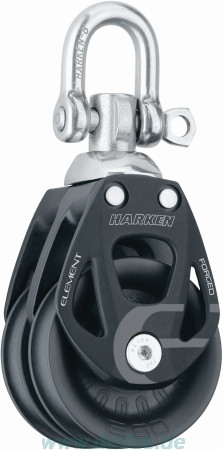 Harken 60 mm Element Doppelblock mit Wirbel