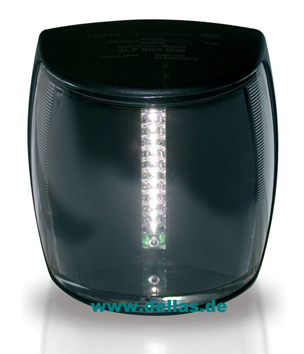 HELLA NaviLED PRO - Heavy Duty HD Grilamid® Linse - Hecklaterne 2 sm mit BSH-Zulassung Schwarz