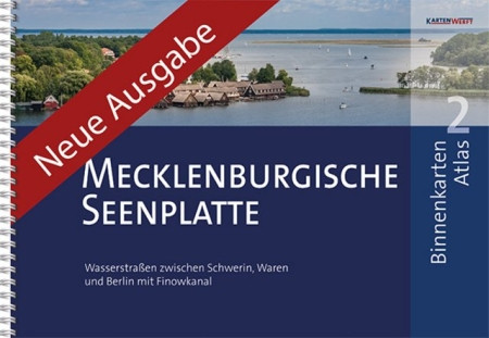 Mecklenburgische Seenplatte BINNENKARTEN ATLAS 2 - Aktuelle Ausgabe
