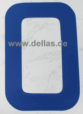 Segelnummer 0, 300 mm Blau
