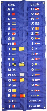 Signalflaggensatz in der Tasche, Flaggenlänge 45 cm
