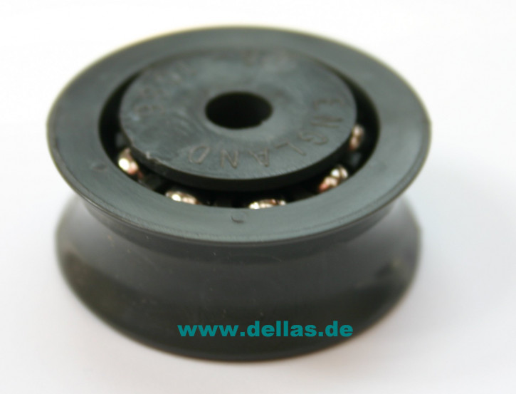 40 mm Scheibe, Grau, Edelstahl-Kugellager, 6,0 mm Bohrung