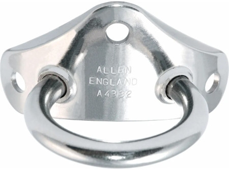 Mastbeschlag horizontale Basisplatte Spinnakerbaum Allen