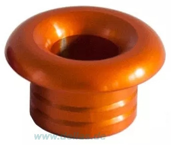Decksdurchführung aus Aluminium Orange, 1 x lieferbar