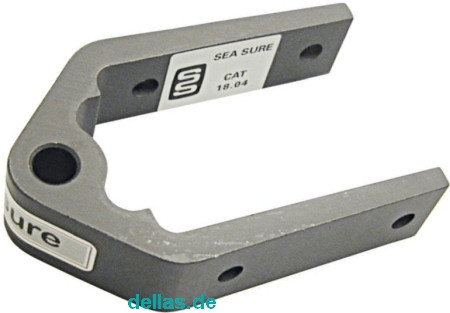 SeaSure Aluminium Ruderbeschlag kurz, Loch, 38 mm