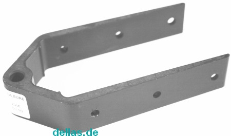 SeaSure Aluminium Ruderbeschlag, lang, Loch 54 mm