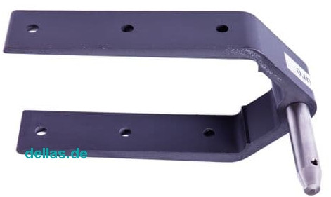 SeaSure Aluminium Ruderbeschlag, lang, Pin 54 mm