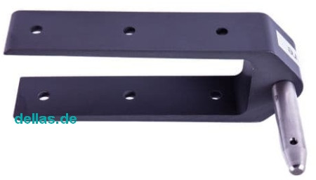 SeaSure Aluminium Ruderbeschlag, lang, Pin 32 mm