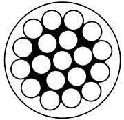 Edelstahldraht 1 x 19 ummantelt, weiß, Ø 4 mm