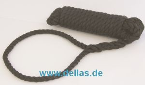 Superlene Festmacher mit Auge 10 mm / Schwarz / 10 m - nur noch 4x lieferbar!