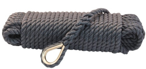 Superlene Ankerleine PP mit Kausche Navy / 10 mm / 20 m