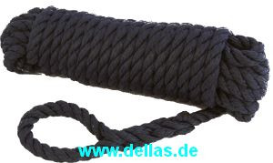 Fenderleine aus Polypropylen, 2 Stück Pack Schwarz / 8 mm - nur noch 2x lieferbar!