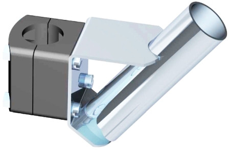 Nawa Flaggenstockhalter für 25 mm Reling für 25 mm Ø Flaggenstock