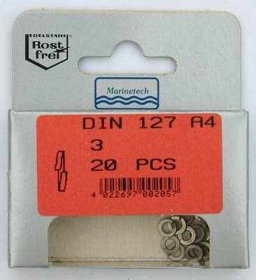 Blisterpack Federring 3 mm - 8 mm