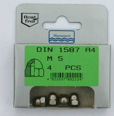 Blisterpack Hutmutter M5