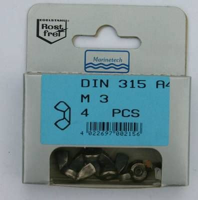 Blisterpack Flügelmutter M3 - M8