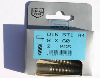 Blisterpack Sechskantholzschraube 8 mm