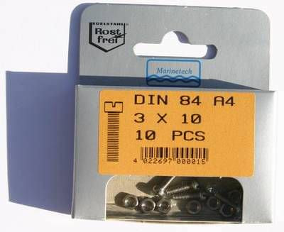 Blisterpack Zylinderkopfgewindeschraube M3