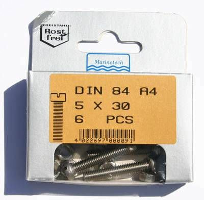 Blisterpack Zylinderkopfgewindeschraube M5 x 30 mm