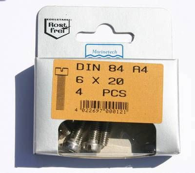 Blisterpack Zylinderkopfgewindeschraube M6