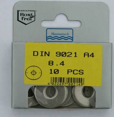 Blisterpack Unterlegscheibe, groß 8,4 mm