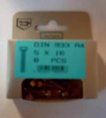 Blisterpack Sechskantgewindeschraube M5