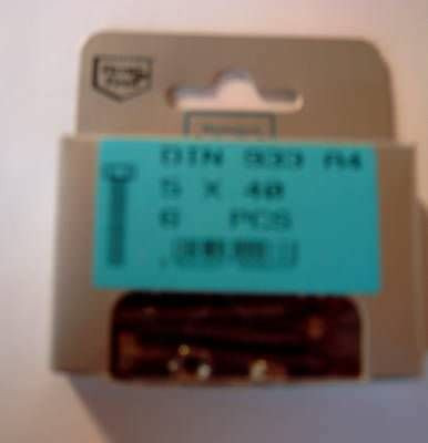 Blisterpack Sechskantgewindeschraube M5 x 40 mm