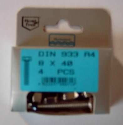 Blisterpack Sechskantgewindeschraube M8 x 40 mm