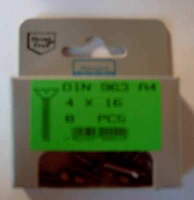 Blisterpack Senkkopfgewindeschraube M4
